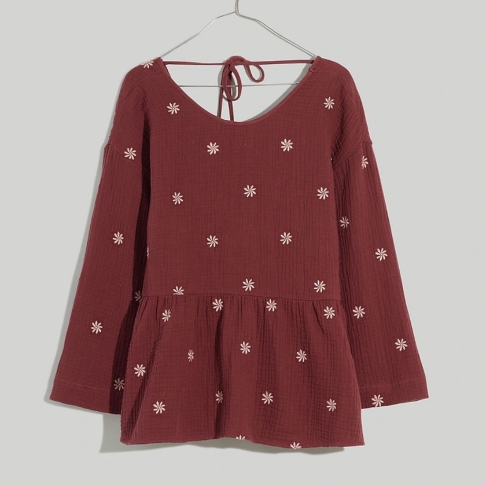Madewell // Francis Embroidered Gauze Top - Picture 10 of 11